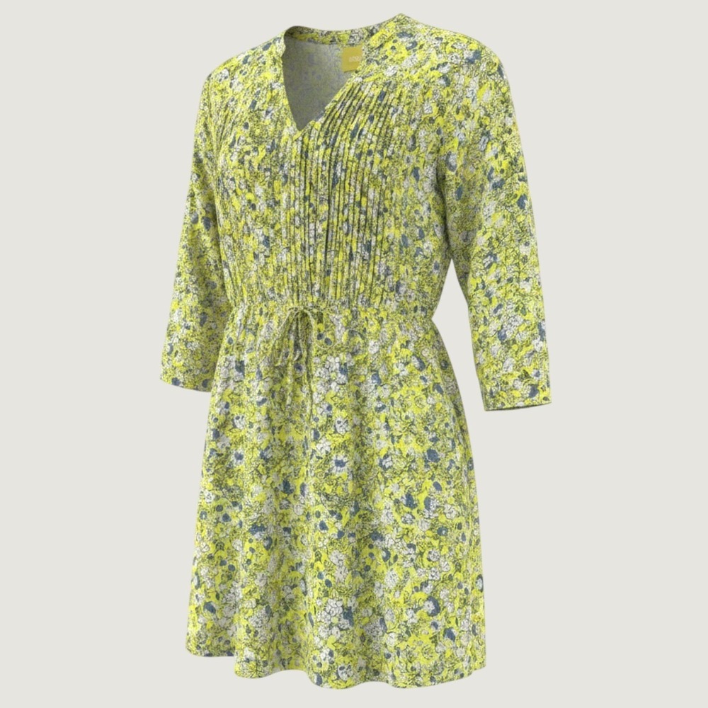 Maeve Anthropologie Floral Mini Dress Women M Yellow Office Career